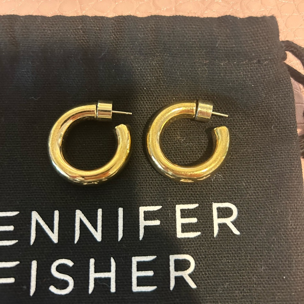 Jennifer Fisher Gold Hoop Earrings